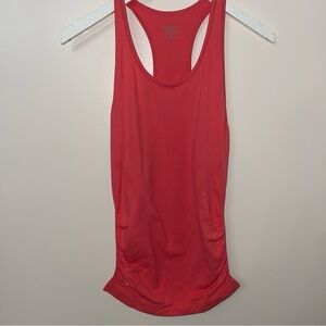 SOLD XS Athleta Scrunch Tank Top Salmon Pink Activewear Sporty Golf Tennis